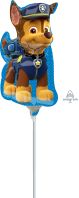 Mini Shape Paw Patrol - Chase Balloon (Inflated with Cup and Stick)