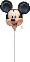 MiniShape Valved Mickey Mouse Forever Balloon (Inflated with Cup and Stick)