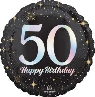 Standard Sparkling Birthday 50 Balloon