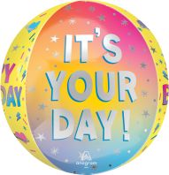 Orbz Solar Flare Birthday Balloon