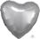 18" Metallic Silver Heart (non-packaged) Balloon