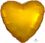 18" Metallic Gold Heart (non-packaged) Balloon