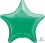 18" Metallic Green Star (non-packaged) Balloon