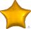 18" Metallic Gold Star (non-packaged) Balloon