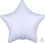 18" Metallic White Star (non-packaged) Balloon