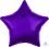 18" Metallic Purple Star (non-packaged) Balloon