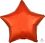 18" Metallic Orange Star (non-packaged) Balloon