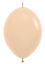 12" Pastel Matte Malibu Peach Link-O-Loons (25pcs) Sempertex Balloons