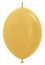 12" Metallic Gold Link-O-Loons (25pcs) Sempertex Balloons