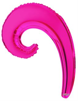 Kurly Wave Hot Pink Balloon