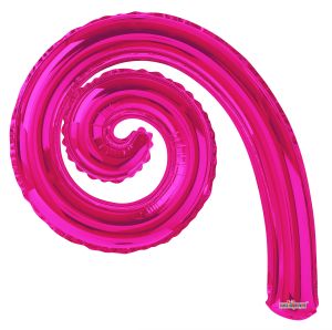 Kurly Spiral Hot Pink Balloon