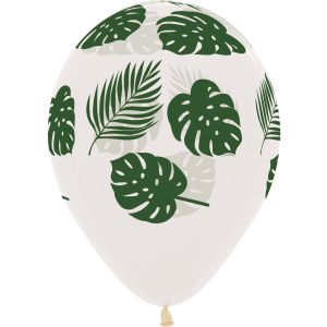 11" Leaves Crystal Clear (50pcs) Balloons