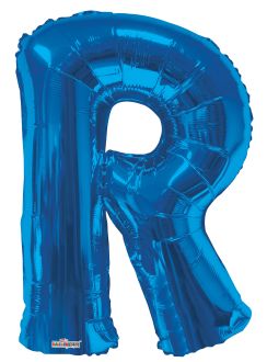 34" Royal Blue Letter R Balloon