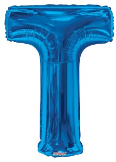 34" Royal Blue Letter T Balloon
