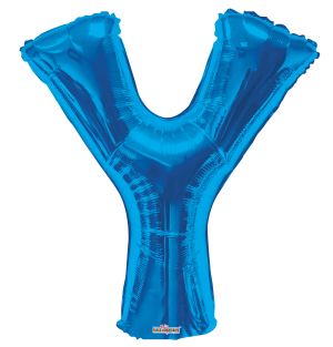 34" Royal Blue Letter Y Balloon
