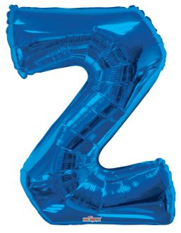 34" Royal Blue Letter Z Balloon
