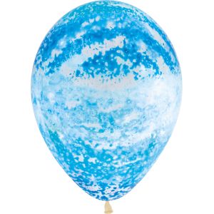 11" Graffiti Sky Crystal Clear (50pcs) Balloons
