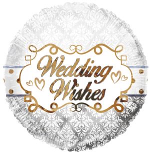 18" Wedding Wishes Balloon