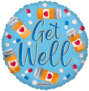 18" Get Well Pills Balloon