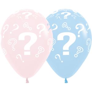 11" Question Mark Pastel Matte Assortment (50pcs) Balloons