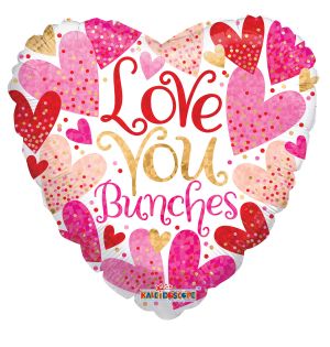 18" Love You Bunches Balloon
