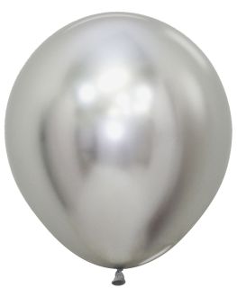 18" Reflex Silver (25pcs) Sempertex Balloons