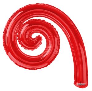 Kurly Spiral Red Balloon