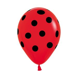 05" Polka Dots Red (50pcs) Balloons