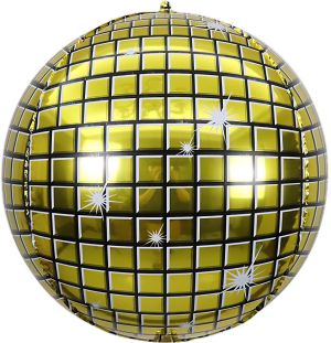 Orb 12" Gold Disco Balloon