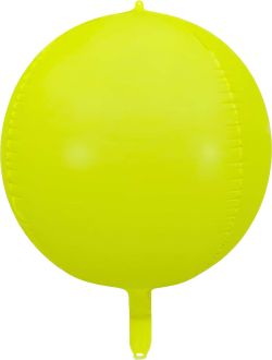 Orb 16" Neon Yellow Balloon