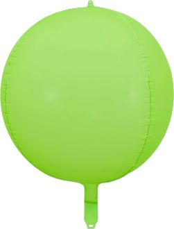 Orb 16" Neon Green Balloon