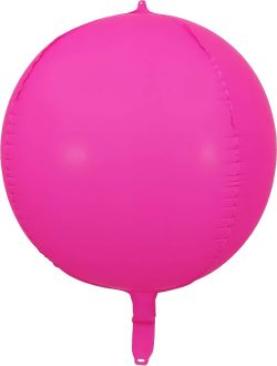 Orb 16" Neon Fuchsia Balloon