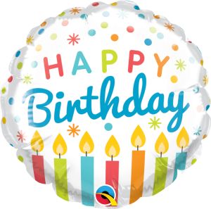 04" Birthday Candles Balloon (Inflated with Cup and Stick)