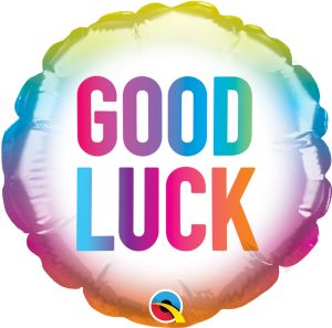 04" Good Luck Colorful Balloon (Inflated with Cup and Stick)