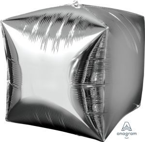 Cubez 16" Silver Balloon
