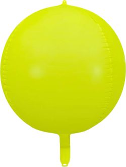 Orb 24" Neon Yellow Balloon