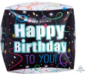 UltraShape Cubez Brilliant Birthday Balloon