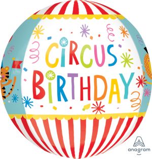 Orbz Circus Theme Birthday Balloon