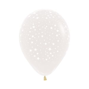 11" Crystal Clear Stars Round (50pcs) Balloons