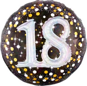 Multi-Balloon Sparkling Birthday 18
