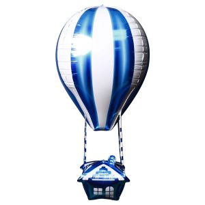 26" 3D Hot Air Balloon Blue