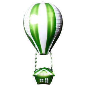 26" 3D Hot Air Balloon Green