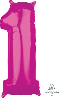 26" Pink Number 1 Balloon