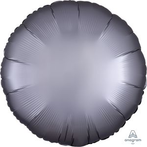18" Satin Luxe Platinum Circle (non-packaged) Balloon