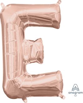 16" Rose Gold Letter E Balloon