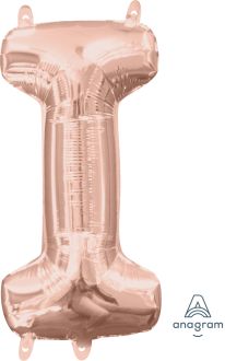 16" Rose Gold Letter I Balloon