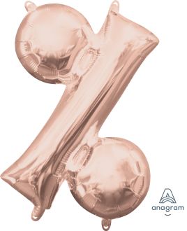 16" Rose Gold Symbol % Percent Balloon