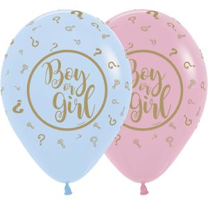 11" Gold Boy Or Girl Assortment (50pcs) Balloons