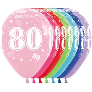 11" Number 80 Assortment (50pcs) Balloons
