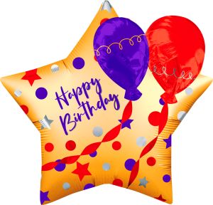 Supershape Satin Birthday Balloons